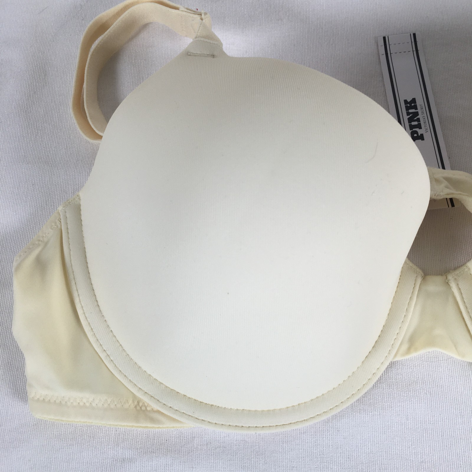 Victoria's Secret Pink Lightly Lined T-Shirt Bra 36C Cream Ivory NWT