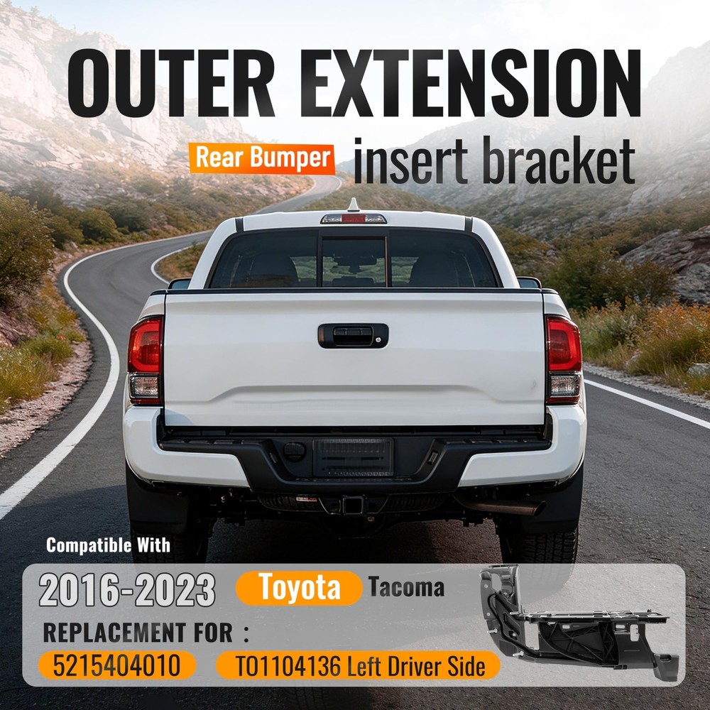 Driver Side Rear Bumper End Outer Extension Insert Bracket Compatible with 20...
