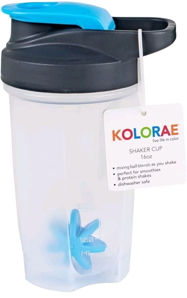 🧋 ⭐ KOLORAE 16 oz Shaker Cups — Blue (2-Pack)
