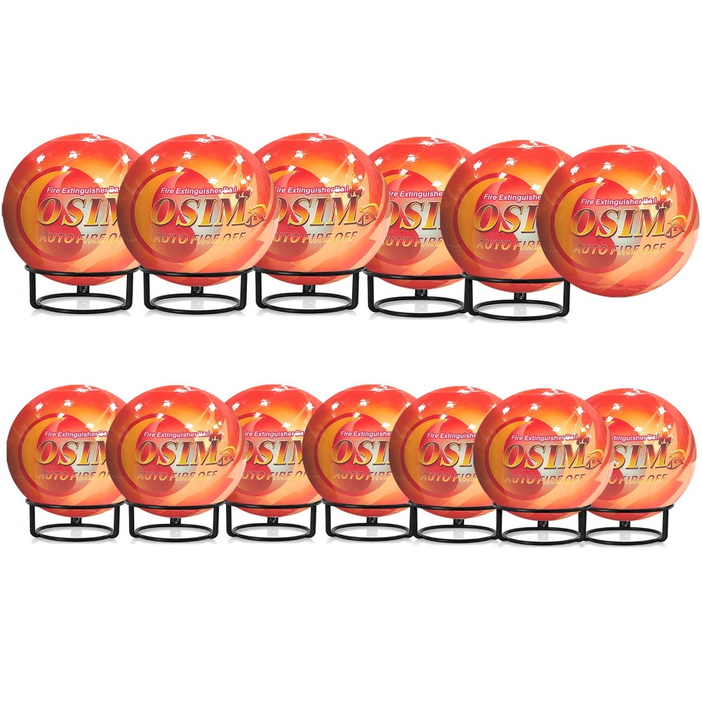 13 PACK Automatic Fire Ball Extinguisher With Bracket for ABCEF Type Fire