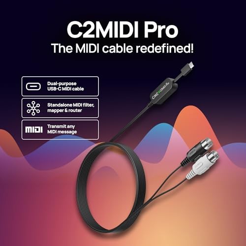 - Dual-Purpose USB-C MIDI Cable with Filter, Mapper & Router - Plug C2MIDI Pro