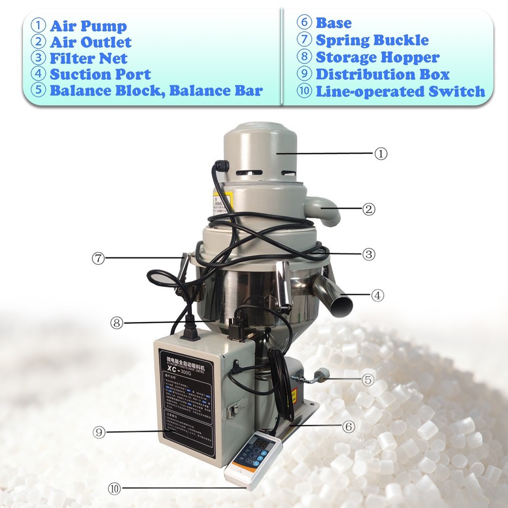 220V Vacuum Auto Suction Feeding Machine Plastic Material Suction Machine