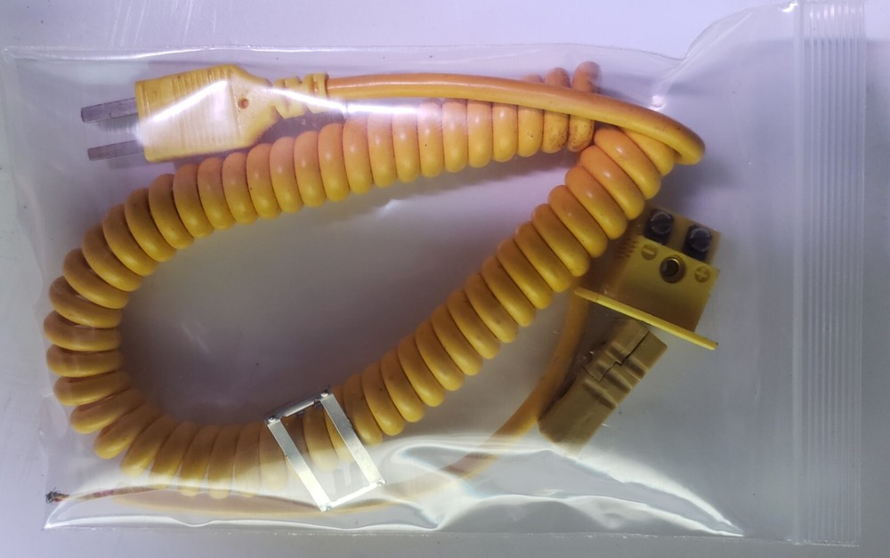 K-Type Thermocouple Coiled Wire Kit KALESTEAD Panel Mount Connector & Extension