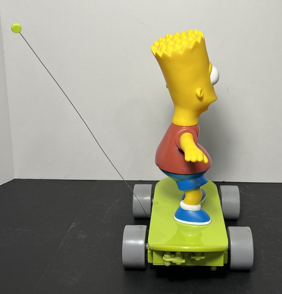 The Simpsons R/C Remote Control Skateboarding BART Talking Krusty Tested 2000