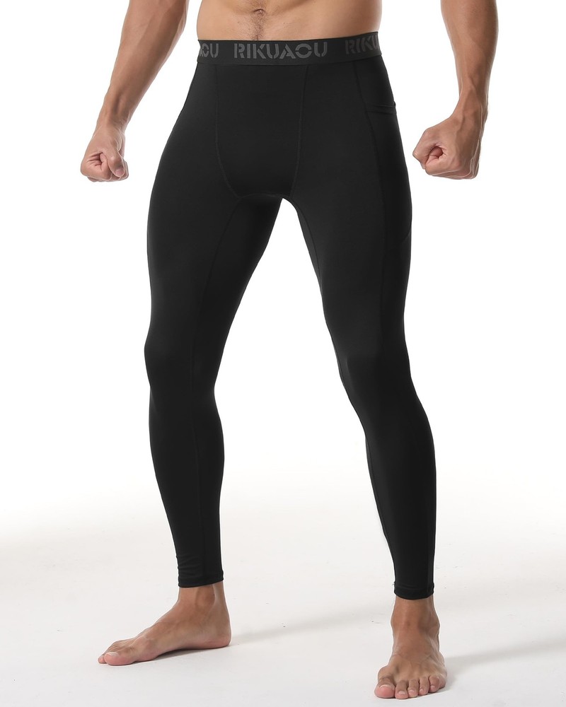 Men’s Compression Pants Running Leggings Athletic Base Layer Workout Tight