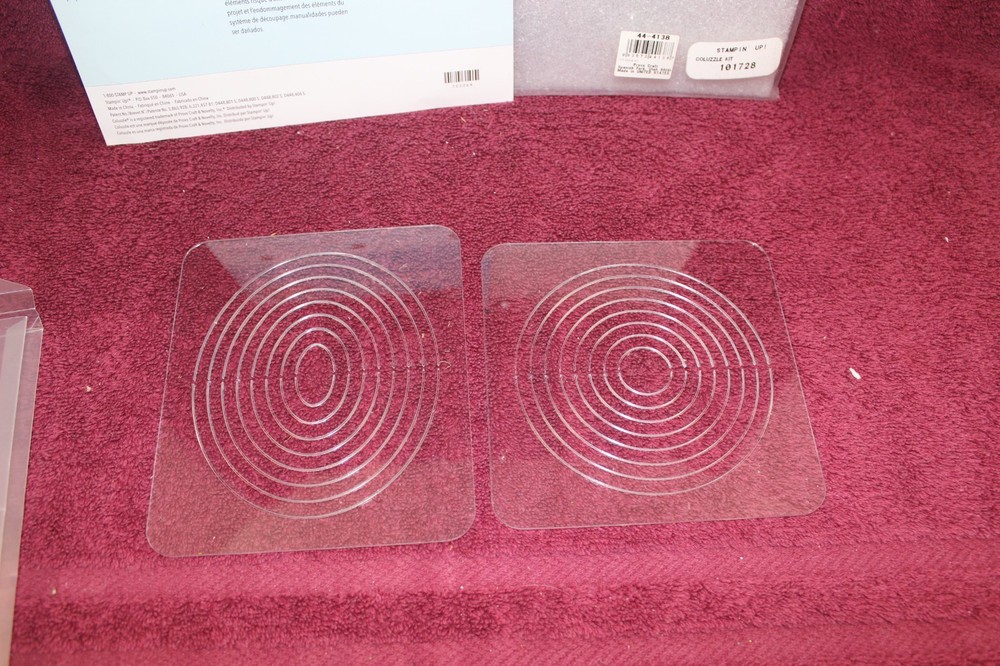 Stampin Up Coluzzle Cutting System - Circle, Oval Templates Only