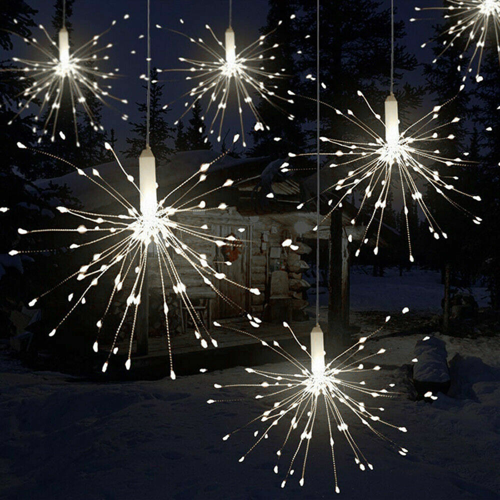 Firework LED String Lights 150LED Copper Wire Strip Fairy Light with Remote