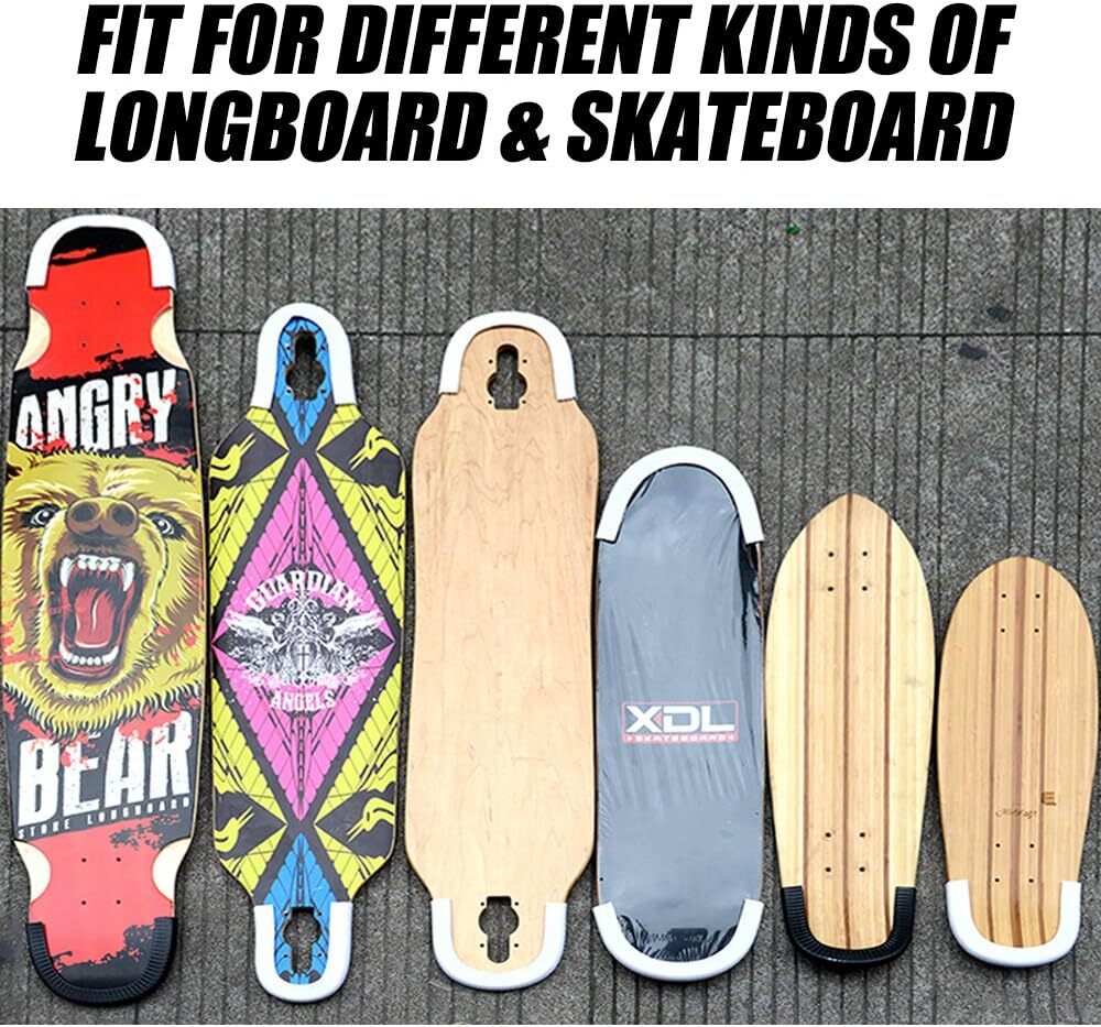 MAXPRO Skateboard Deck Guards Protector,Longboard Deck Edge Protection,Durable