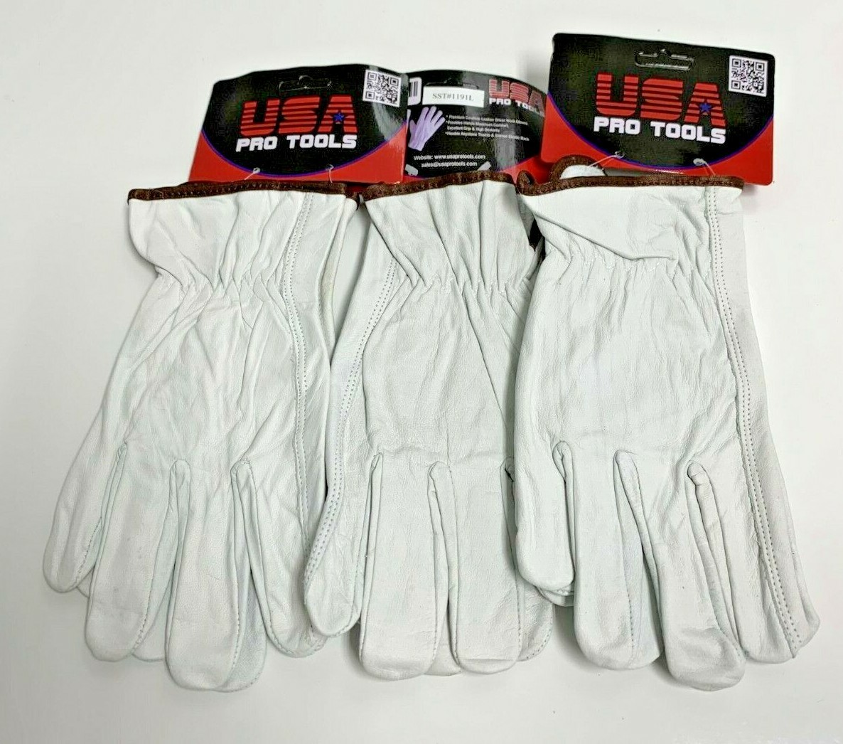 Heavy Duty Premium Cowhide Leather Work Safety Gloves PPE S/M/L/XL 3,6or12 Pairs