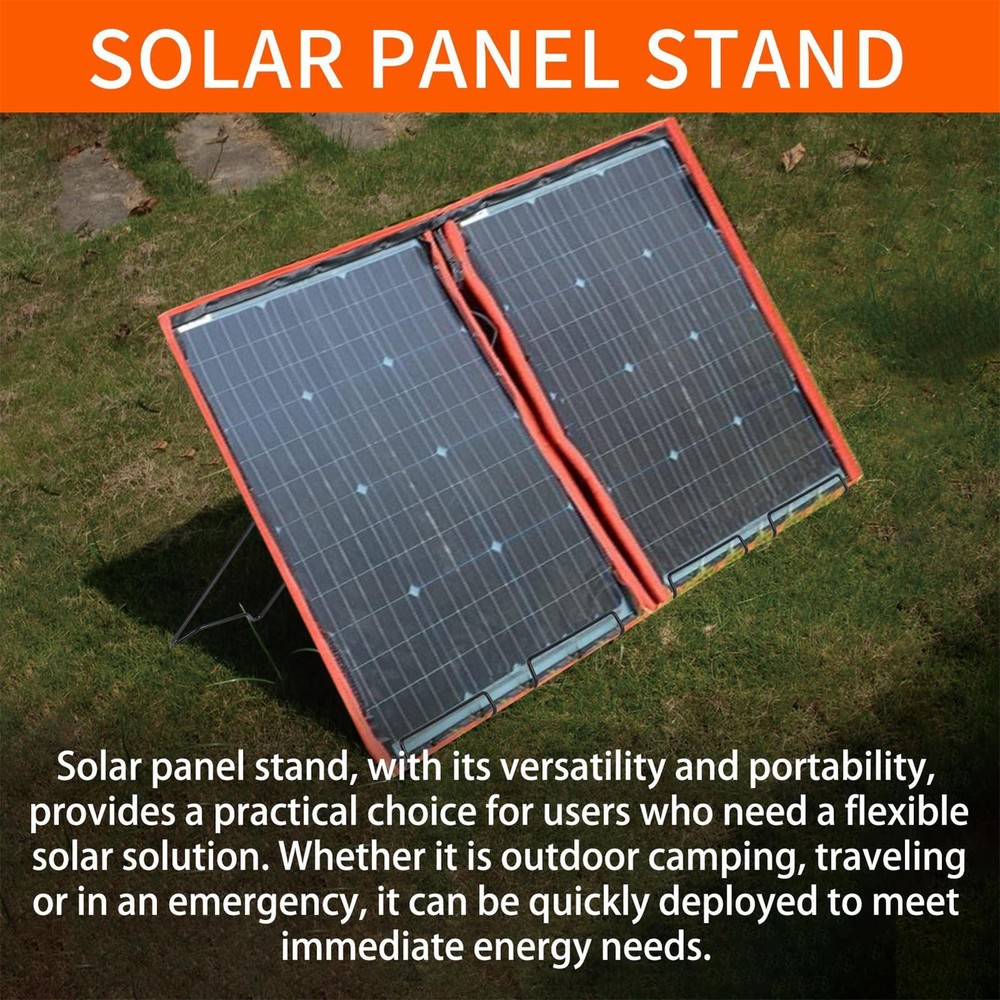 Solar Mount 2 Pieces Portable Folding Solar Panel Rack Foldable Rack