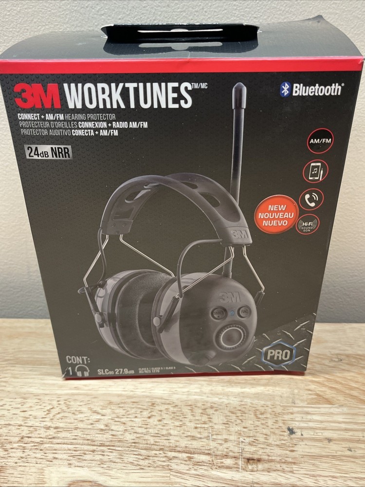 3M WorkTunes Connect + AM/FM Hearing Protector with Bluetooth®Technology