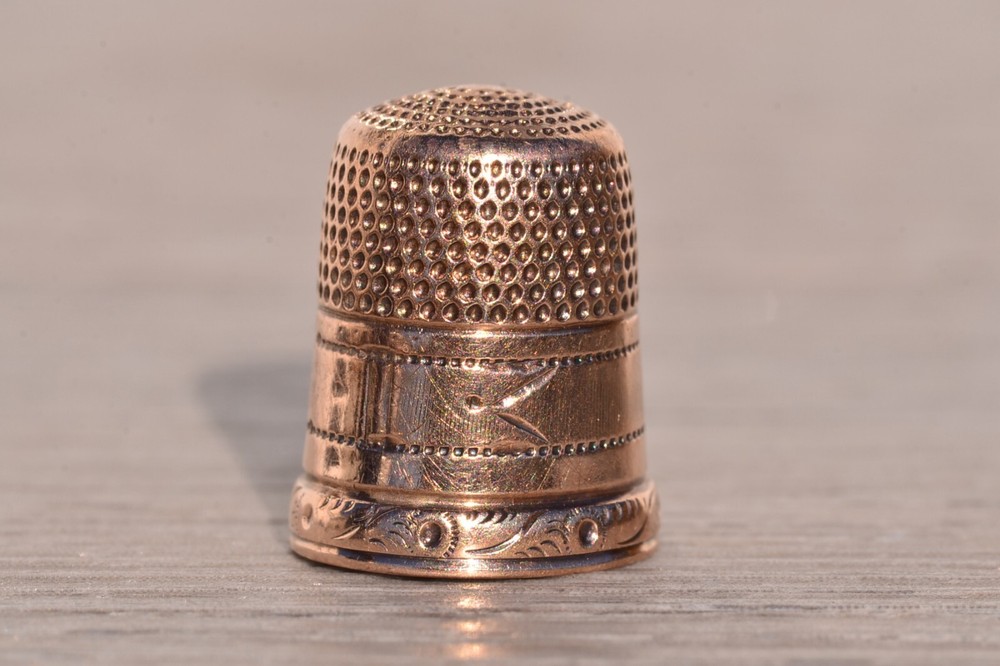 Antique Rose Gold Thimble
