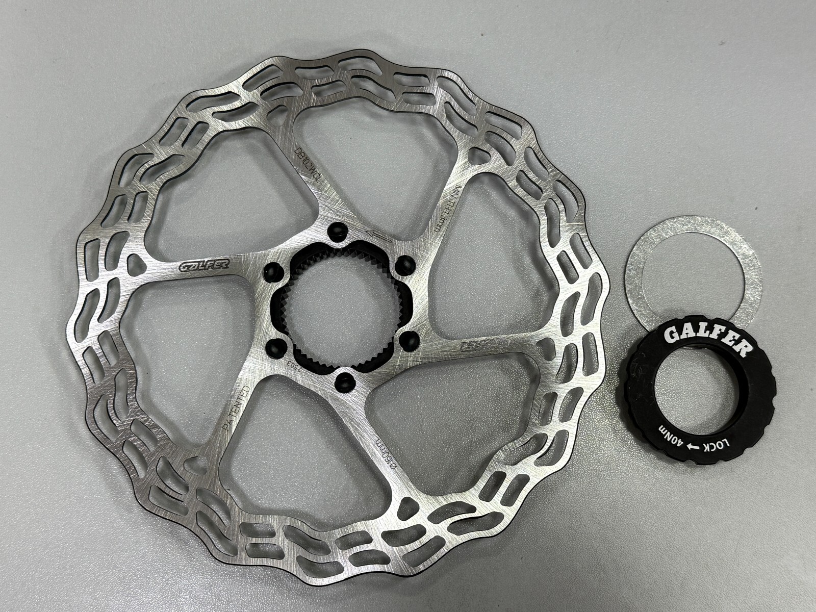 Galfer Wave Fixed Centerlock Disc Brake Rotor (140/160/180mm x1.8mm) Road/Gravel