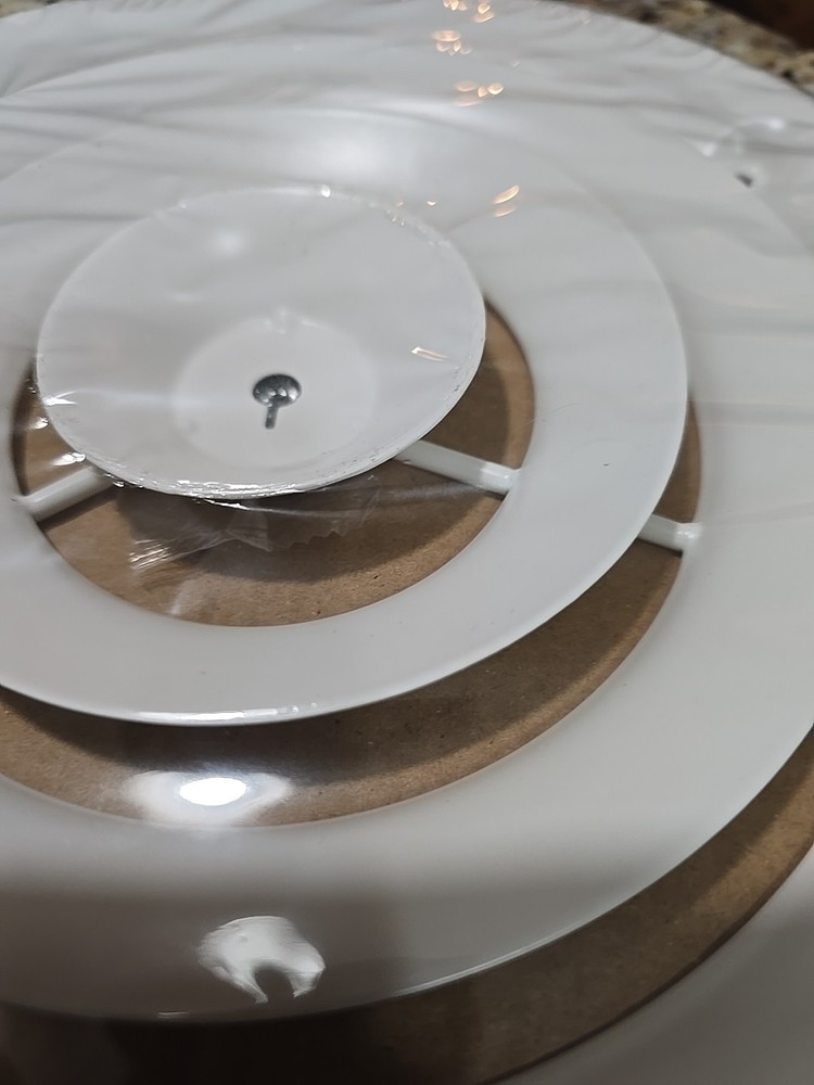 8" Round White Ceiling Diffuser With Hardware, 360 Air Flow Free US Shipping