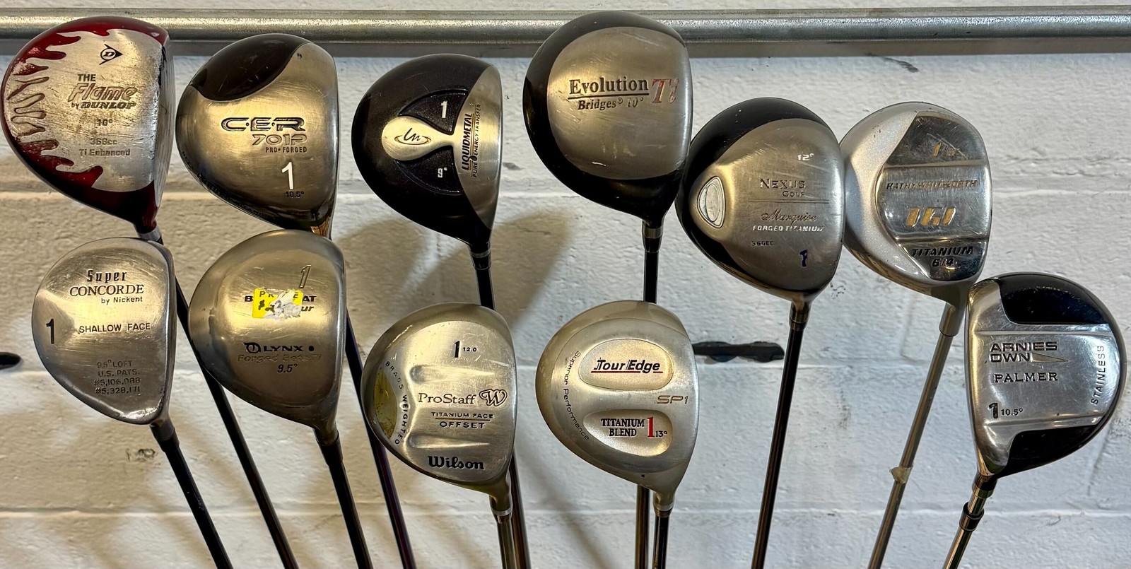 Wholesale Lot of 35 Golf Clubs - Assorted Drivers - Mixed Flexes/Lofts/Lengths