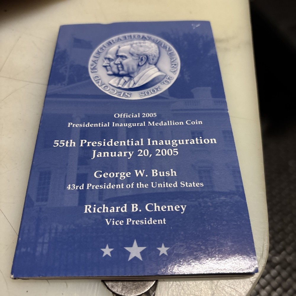 Coinhunters- George Bush 2005 Inauguration  Solid Bronze  Medallion