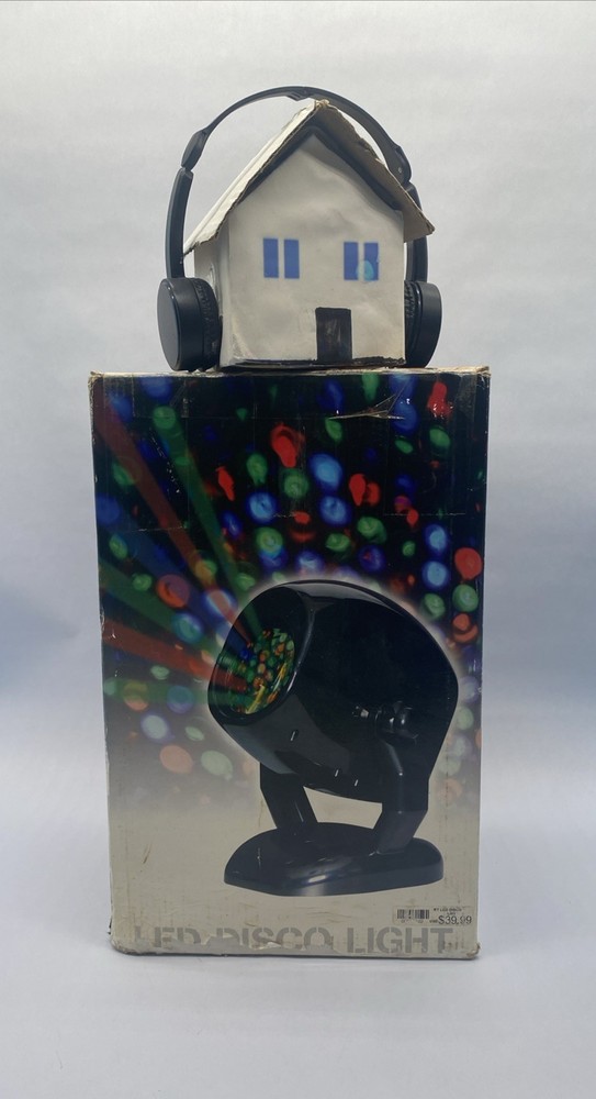 Rabbit Tanaka LED Disco Party Light Table Or Ceiling Mounted No Bulbs Needed FUN