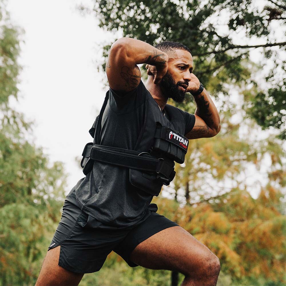 Titan Fitness Elite Series 30 LB Adjustable Weight Vest, (12) 2.5 LB Ingots