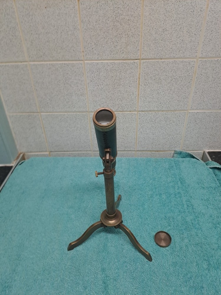 Antique Table Top Brass Telescope