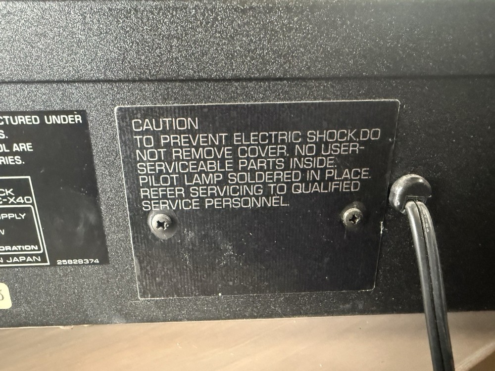Toshiba PC-X40 Stereo Cassette Deck