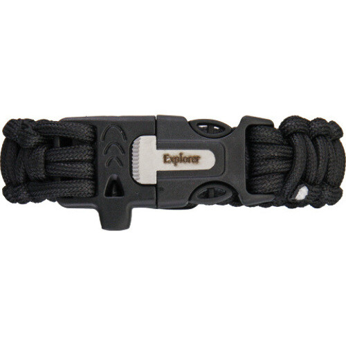 Explorer 7.5" Paracord Bracelet with Compass Hang Packaged