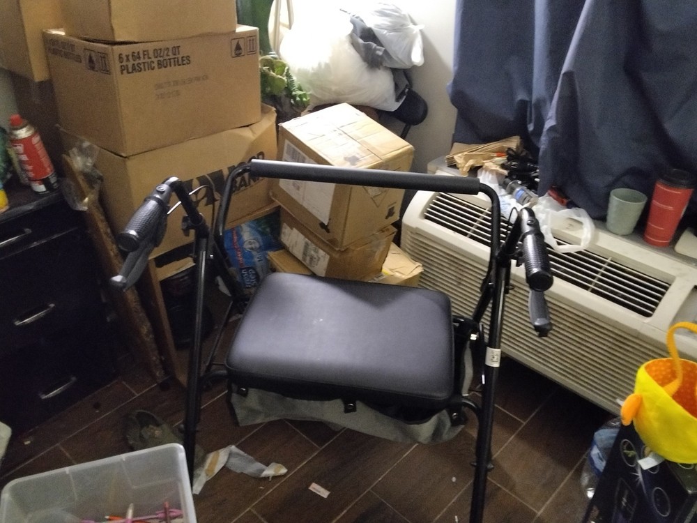 It is a bariatric rollator with seat