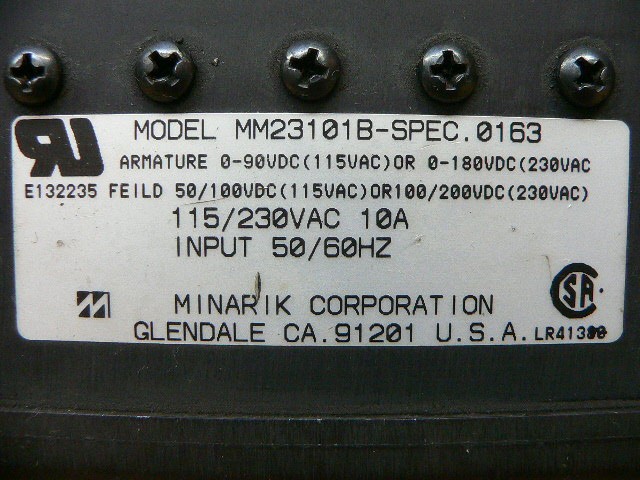 Leeson Mm23101b-Spec.0163 Motor Controller