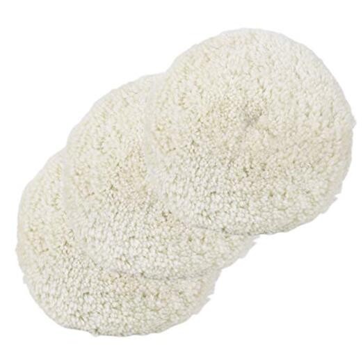 3 Pack Wool Polishing Pad, 7 inch Wool Buffing Pad for Compound Cutting &