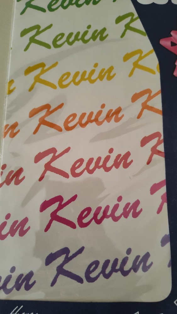 Personalized Wrapping Paper Name Kevin Gift Wrap