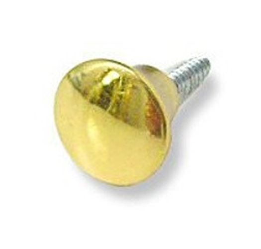 5/8" Brass Breadboard Knob With Self Tapping Screw