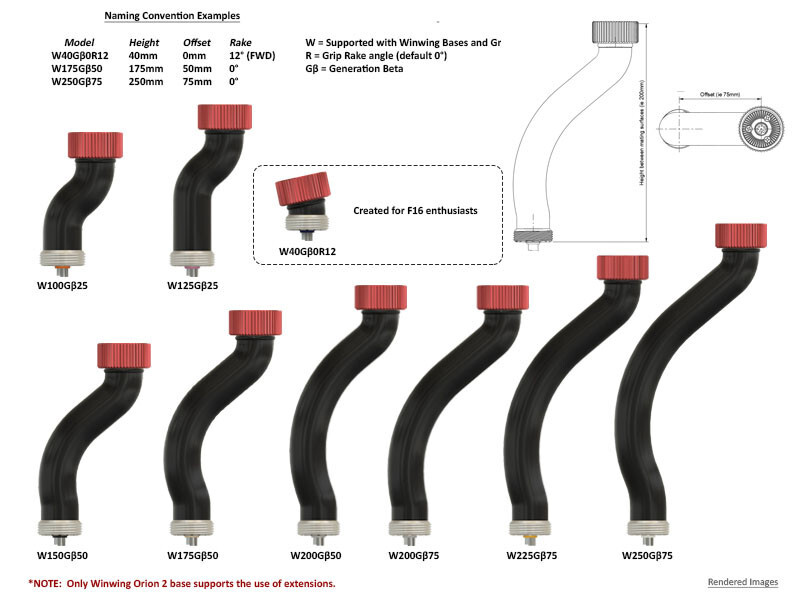 Winwing Compatible Joystick Extension