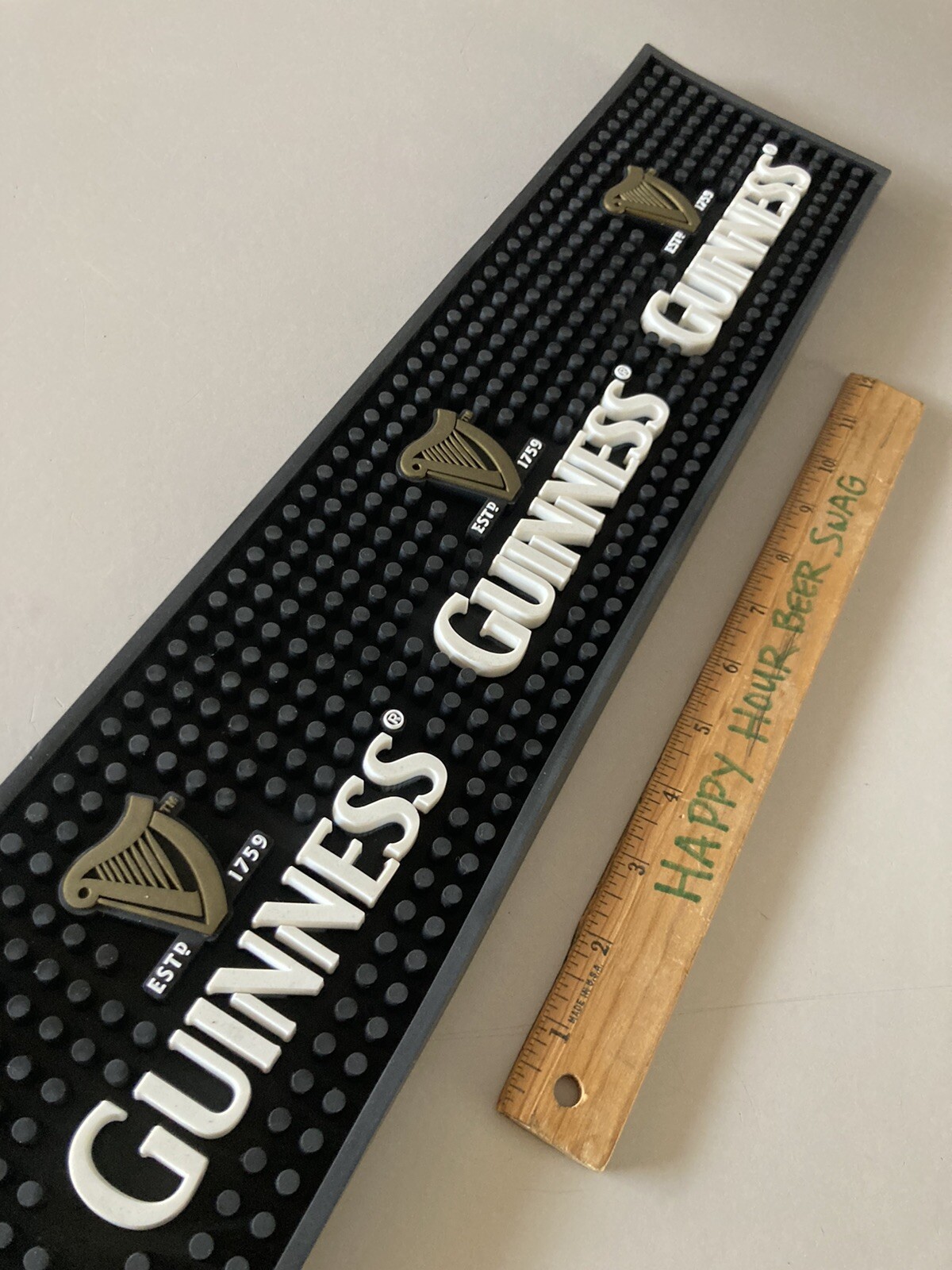 NEW Guinness Beer Rubber Bar Spill Mat for tap Or Bar  glass Dublin Ireland