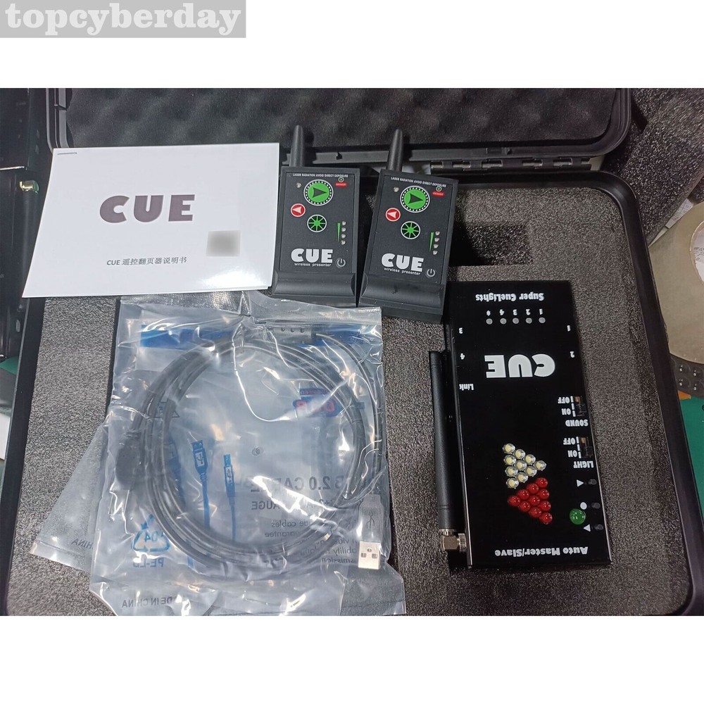 Super Cuelight Presenter Remote 1 Receiver 2 Transmitters for PPT Presentation d