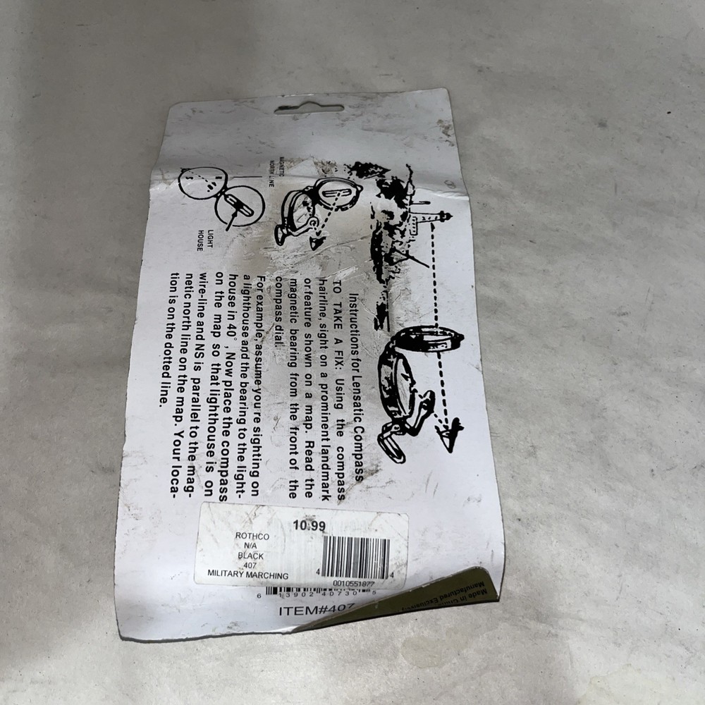 Military Lensatic Compass With package damage