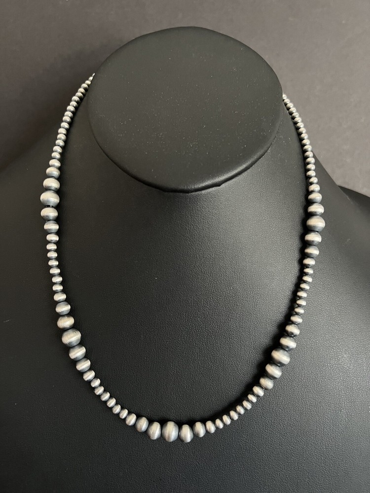 Sterling silver multi graduated 20 Inch