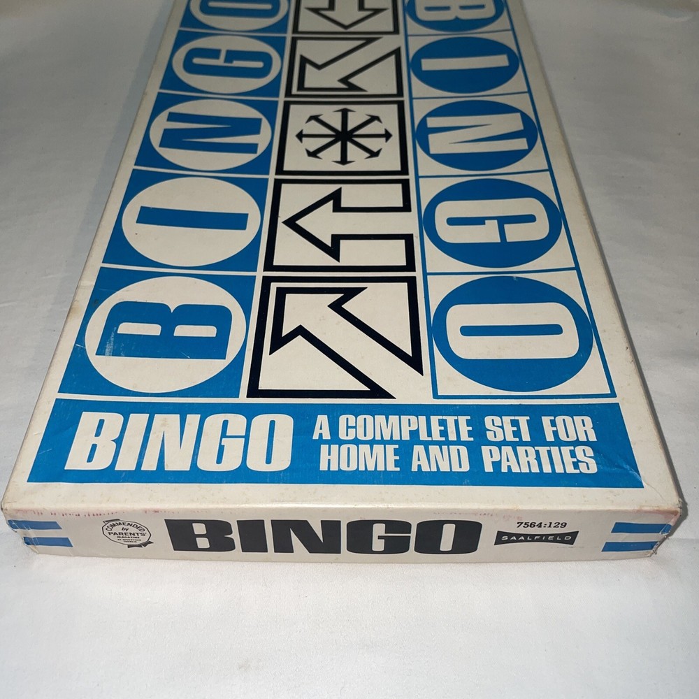 VINTAGE BINGO GAME - 1967 Saalfield Nice