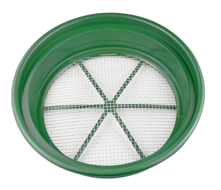 Pack Of Two 1/4 " CLASSIFIER SIFTING PAN SCREEN EARTH SIFTER STACKABLE