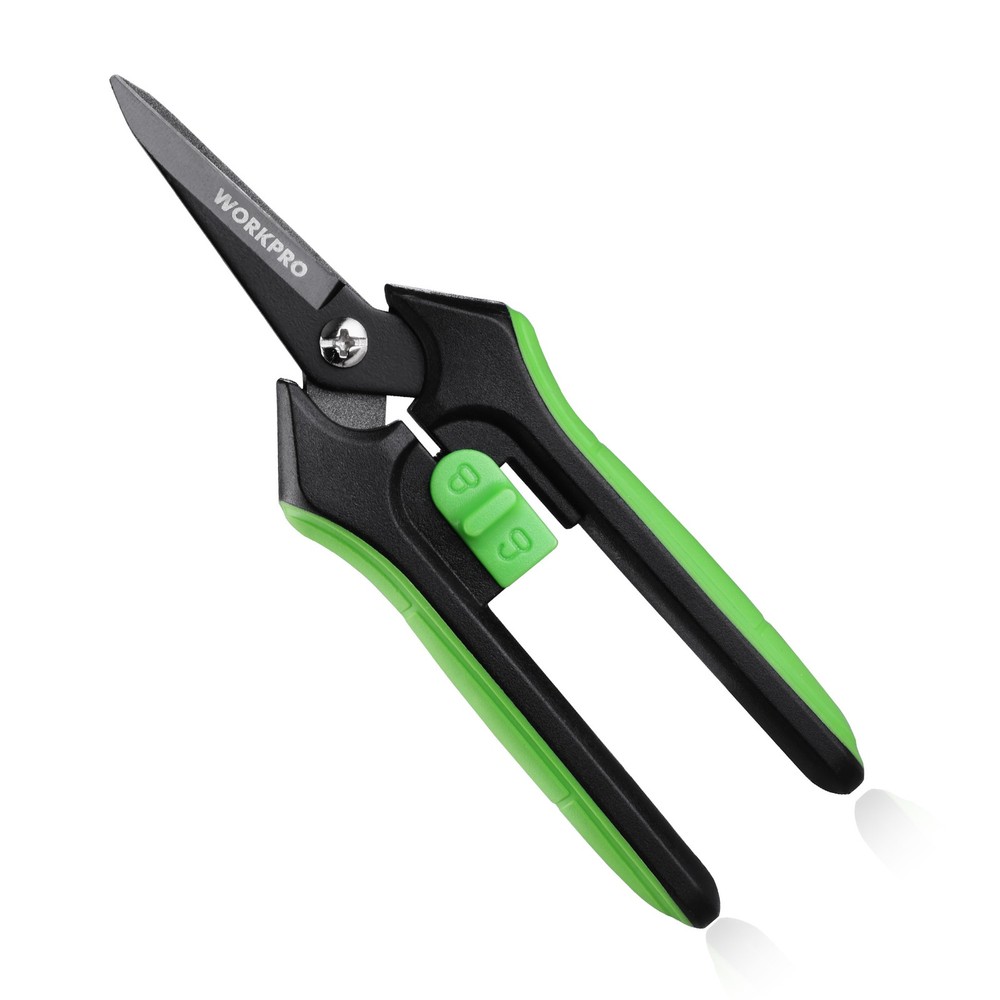 WORKPRO 6-Inch Pruning Shears Sharp Gardening Scissors for Precise Cuts Steel