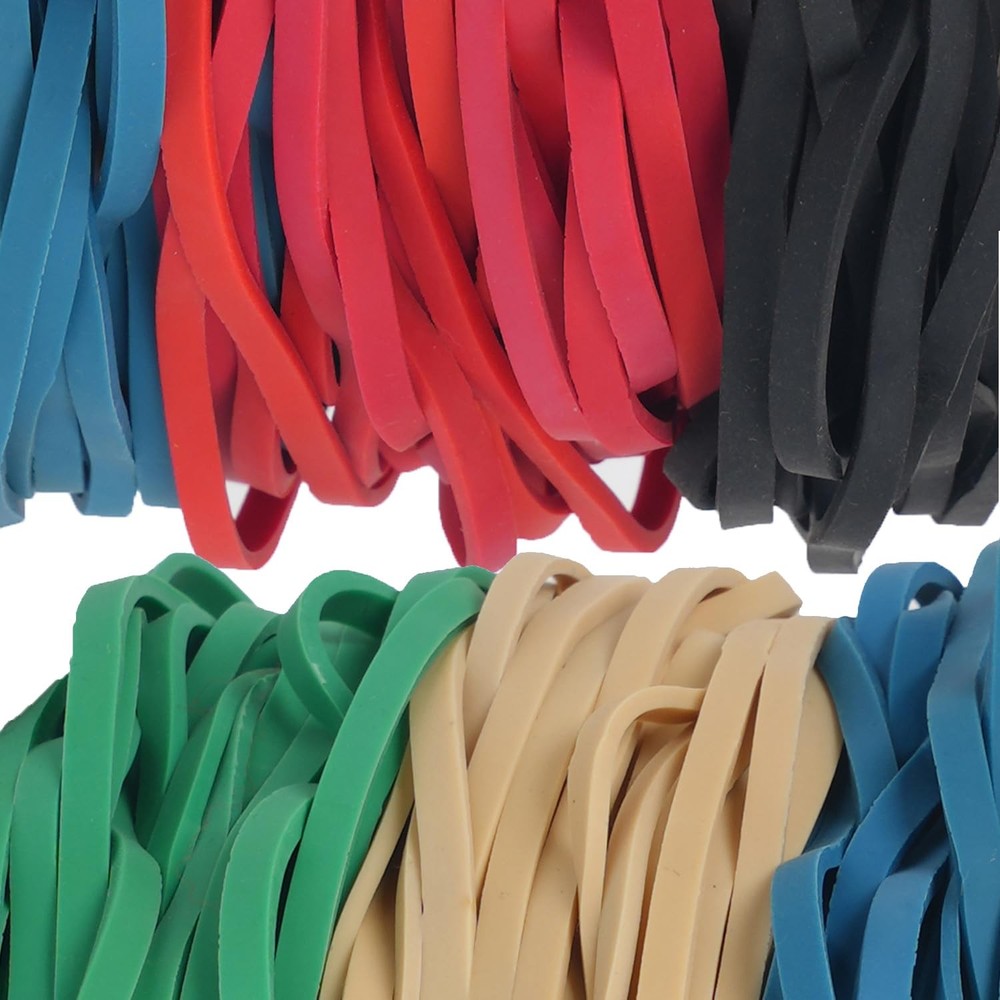 Foshine Rubber Bands Garbage Can Elastic Large Size Assorted Colors