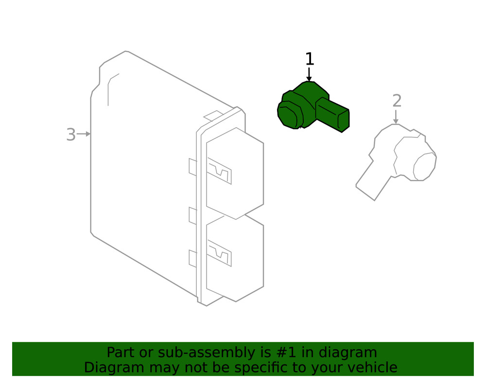 Genuine BMW Sensor 66-20-7-927-957