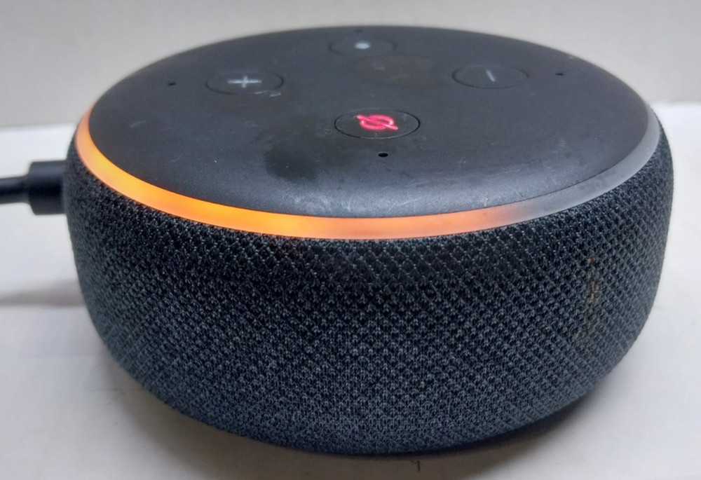 Amazon Echo Dot 3rd Gen C78MP8 W/ Power Adapter Tested Working