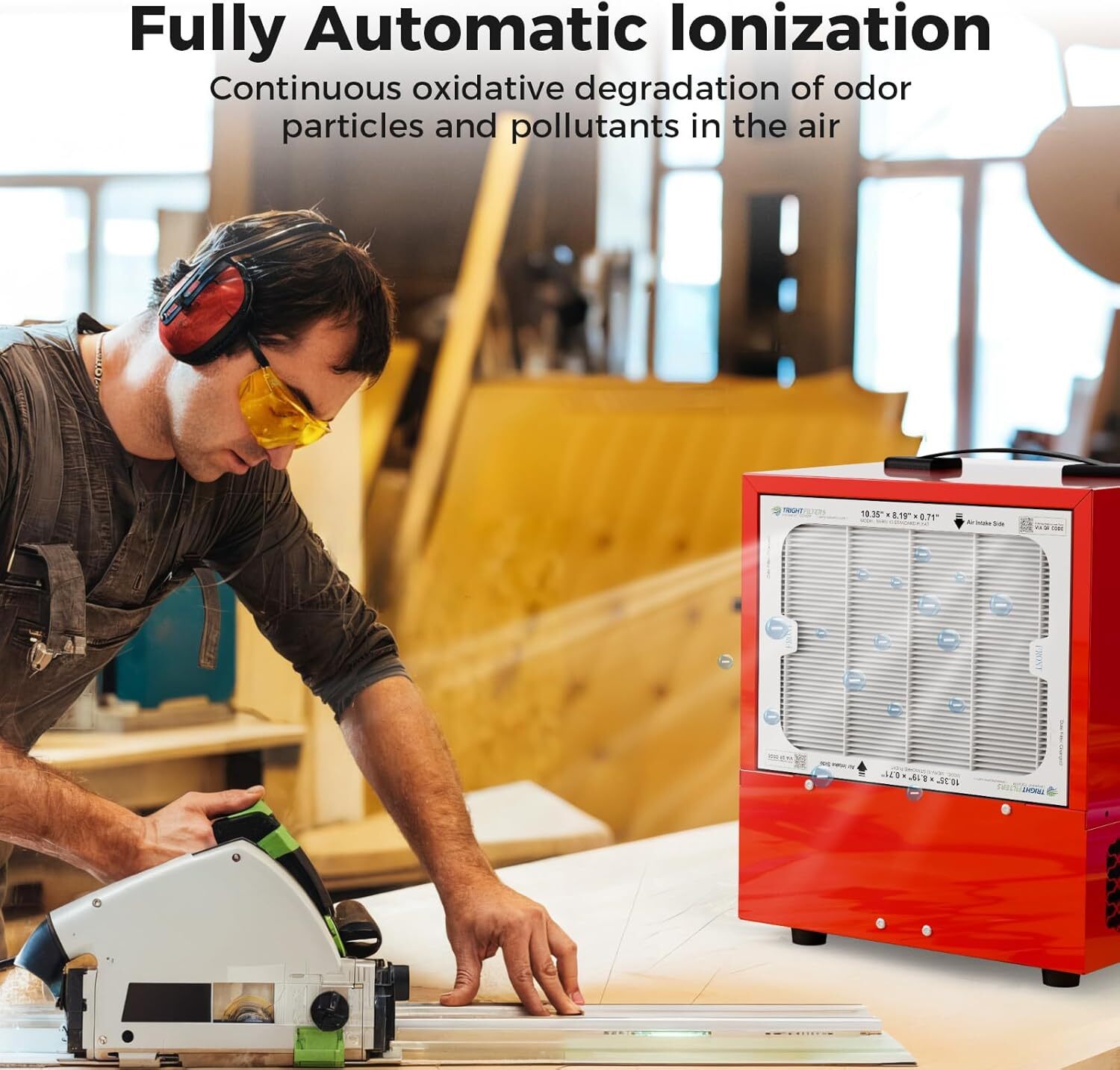 ALORAIR PureCare 1050IG Air Filtr Systems Ionizer Tabletop Dust Collector Timer