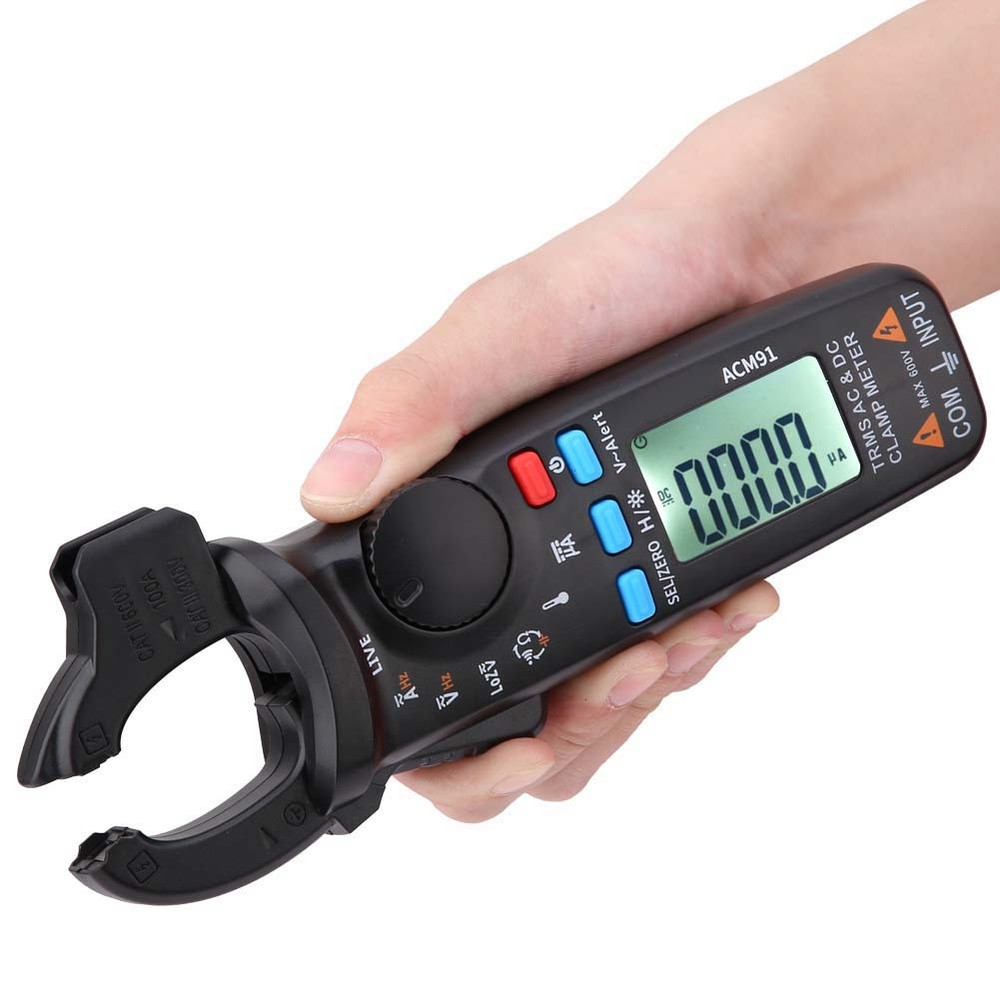 AC/DC Current Digital Clamp Meter 6000 Counts Meter Low Impedance Tester Part