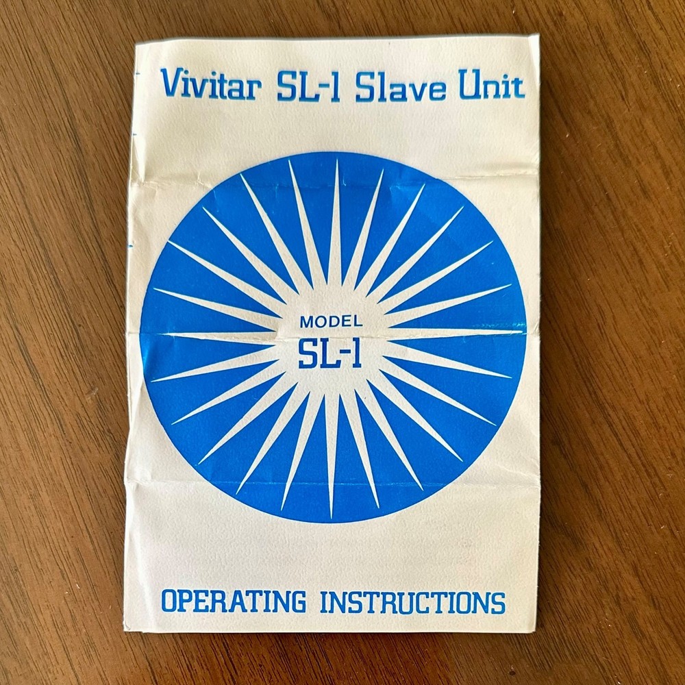 VIVITAR SL-1 WIRELESS CAMERA FLASH TRIGGERING UNIT