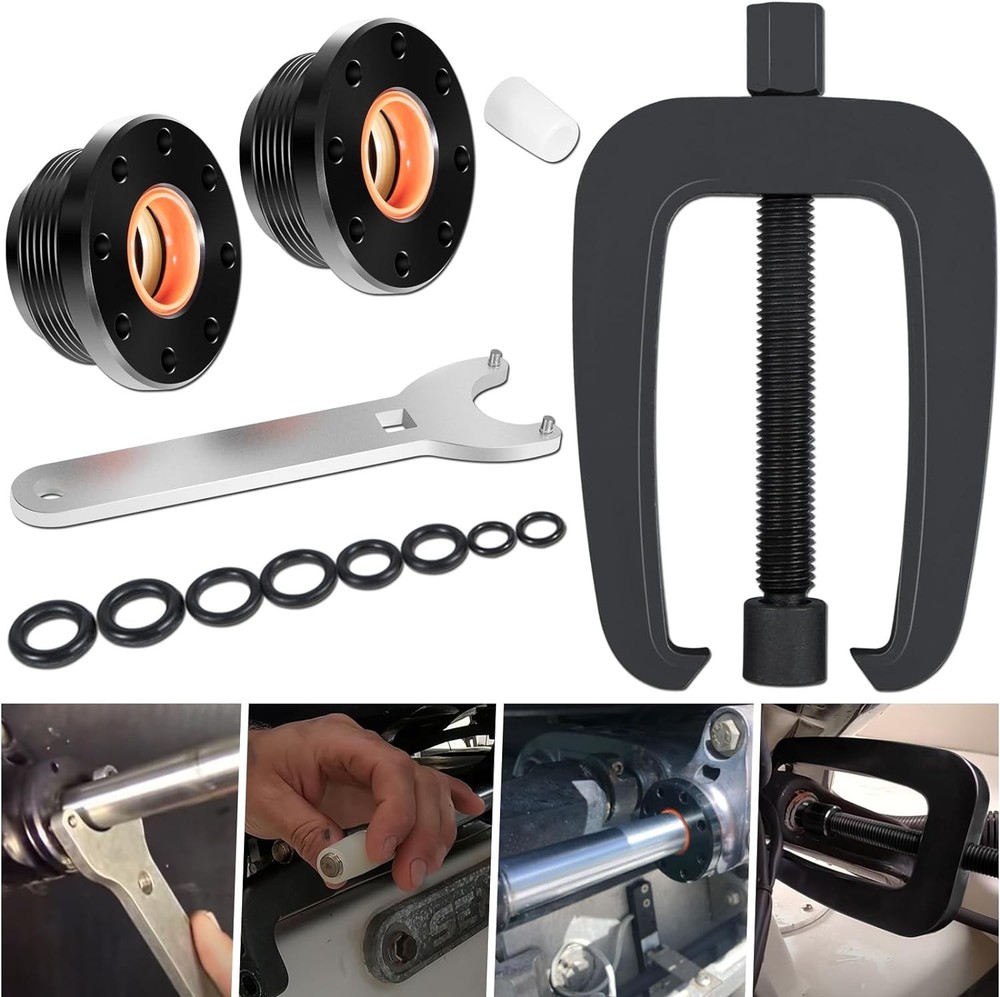 Bracket Puller & Hydraulic Steering Cylinder Seal Kit For Seastar HS5157