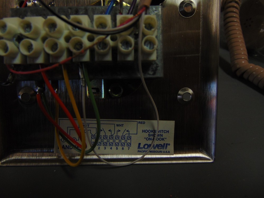 Lowell TCA-2BG telephone Intercom Handset Hook Switch.(new).