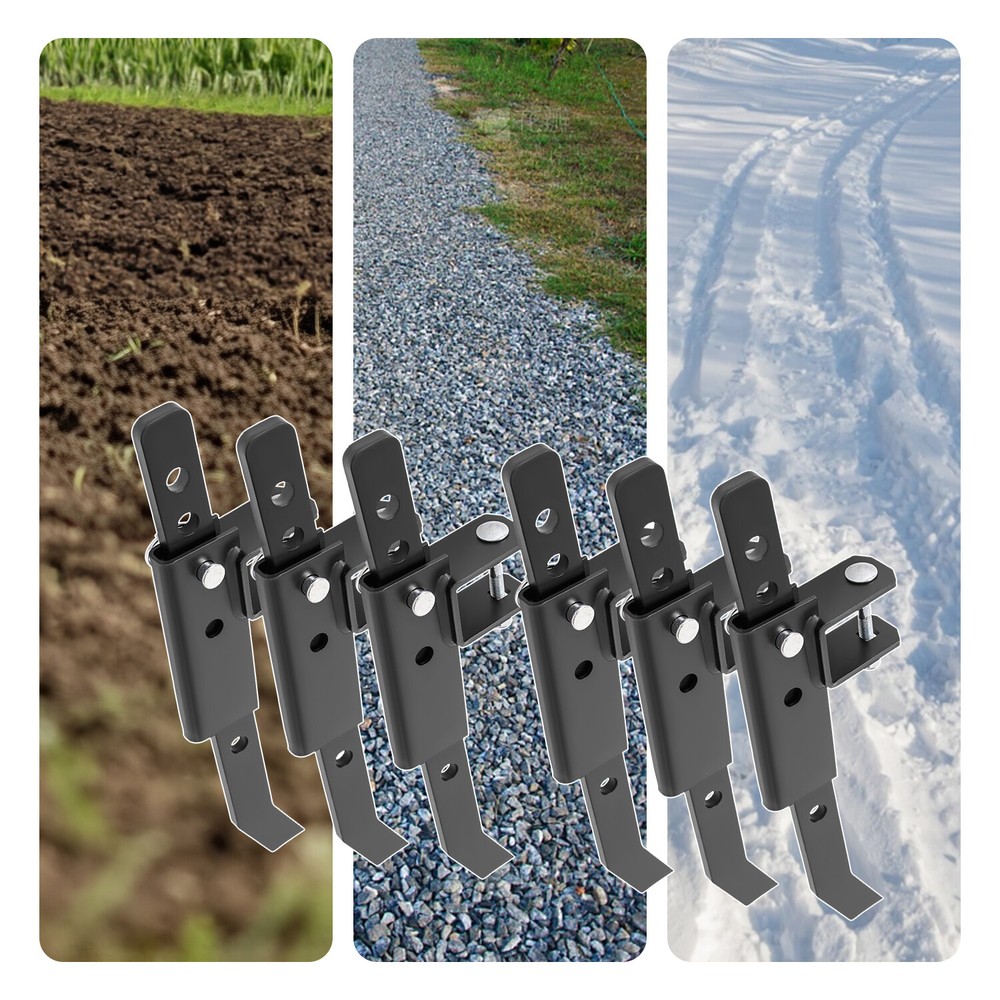 For ATV/UTV Chisel Plow Scarifier Implement w/6 Independently Adjustable Chisels