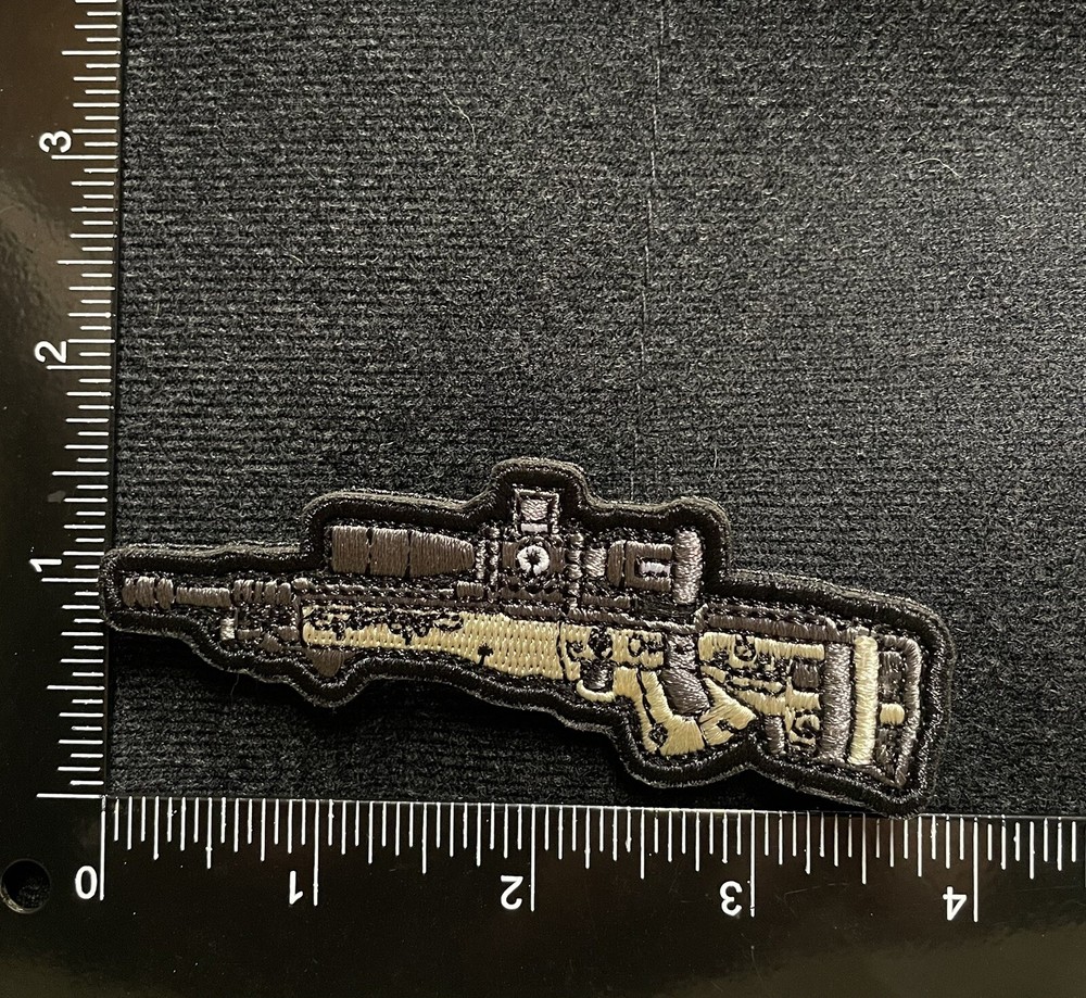 Sniper Rifle L96 LMS Army Weapon Tactical Morale Patch Hook Loop