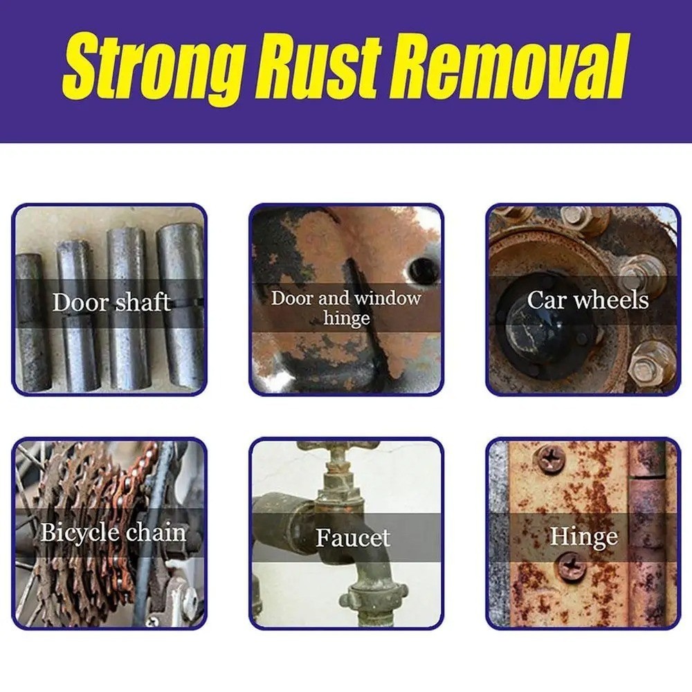 Multi-purpose Car Rust Removal Spray Rust Remover Rust Inhibitor Derusting |us~