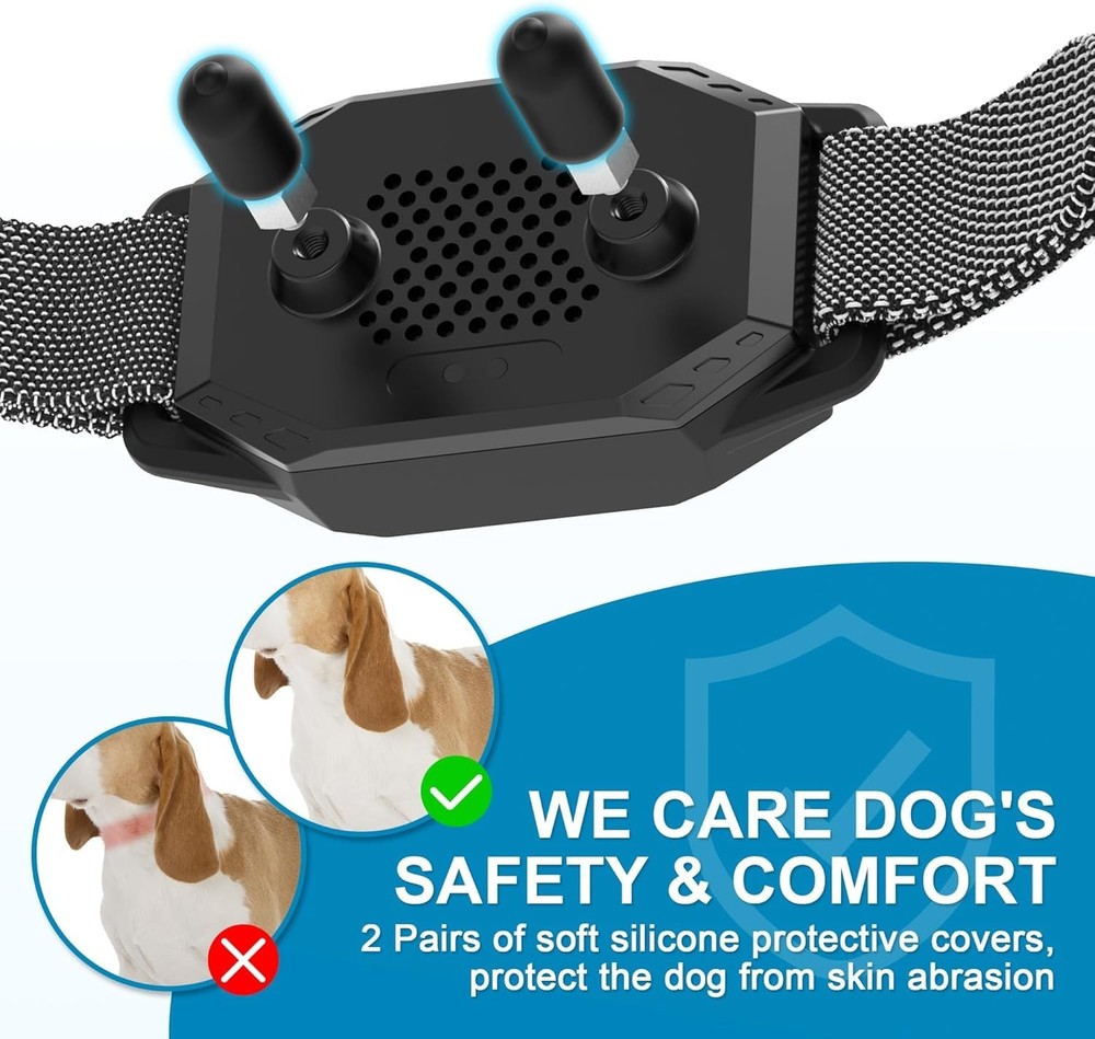 Dog Training Collar with Remote Control 2 Pack, 2500ft 2 pack, black